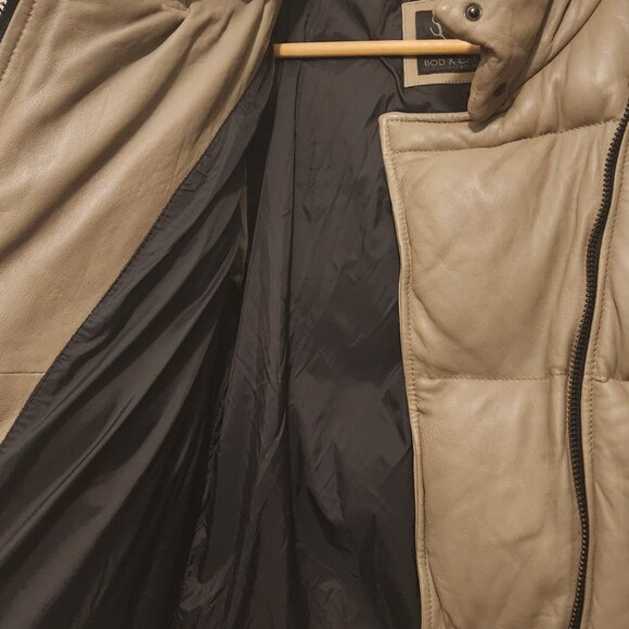 Leather puffer jacket Bod & Christensen M - Picture 3 of 9